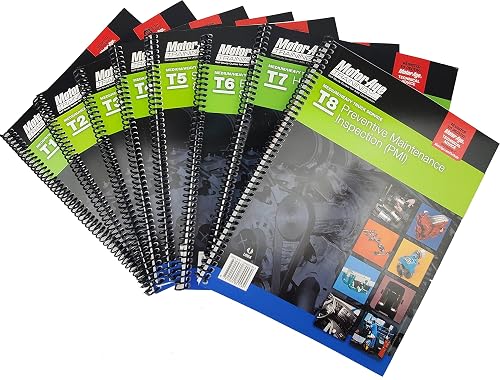 ASE Test Prep Medium and Heavy Truck Study Guide Set - ASE T1-T8 (Motor ...