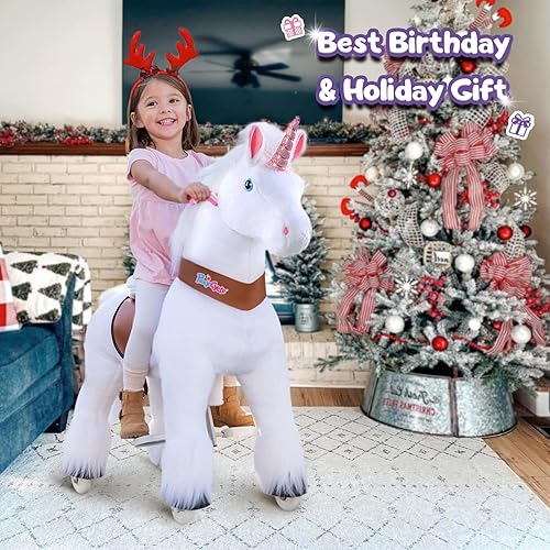 PonyCycle Unicorn Ride on Toys Riding Unicorn for Big Kids with