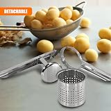 GEEZY Stainless Steel Potato Ricer Masher Multi Purpose Fruit Press view 3