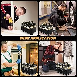15 Inch Open Top Tool Tote Bag with Hard