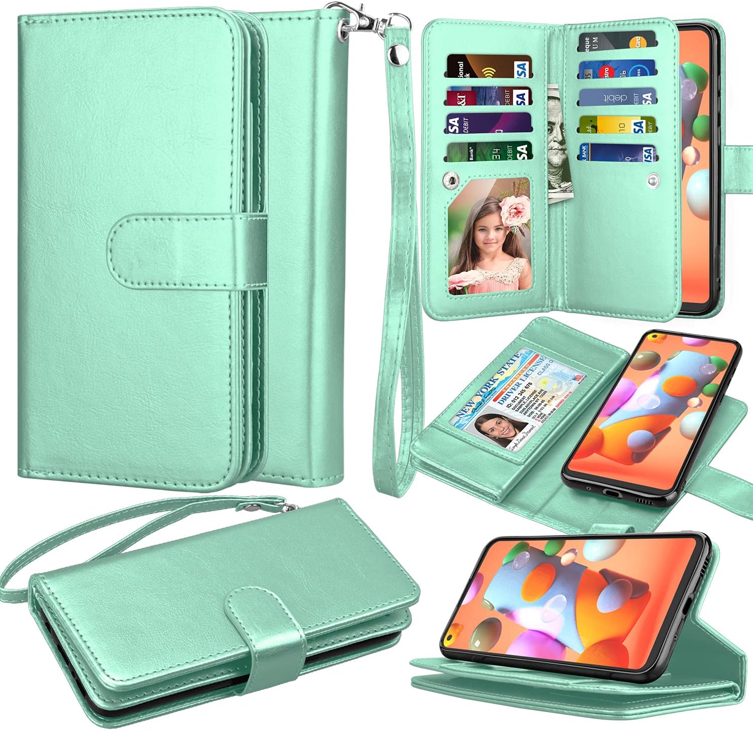 Galaxy A11 Case, for Samsung Galaxy A11 Wallet Phone Case, Takfox PU