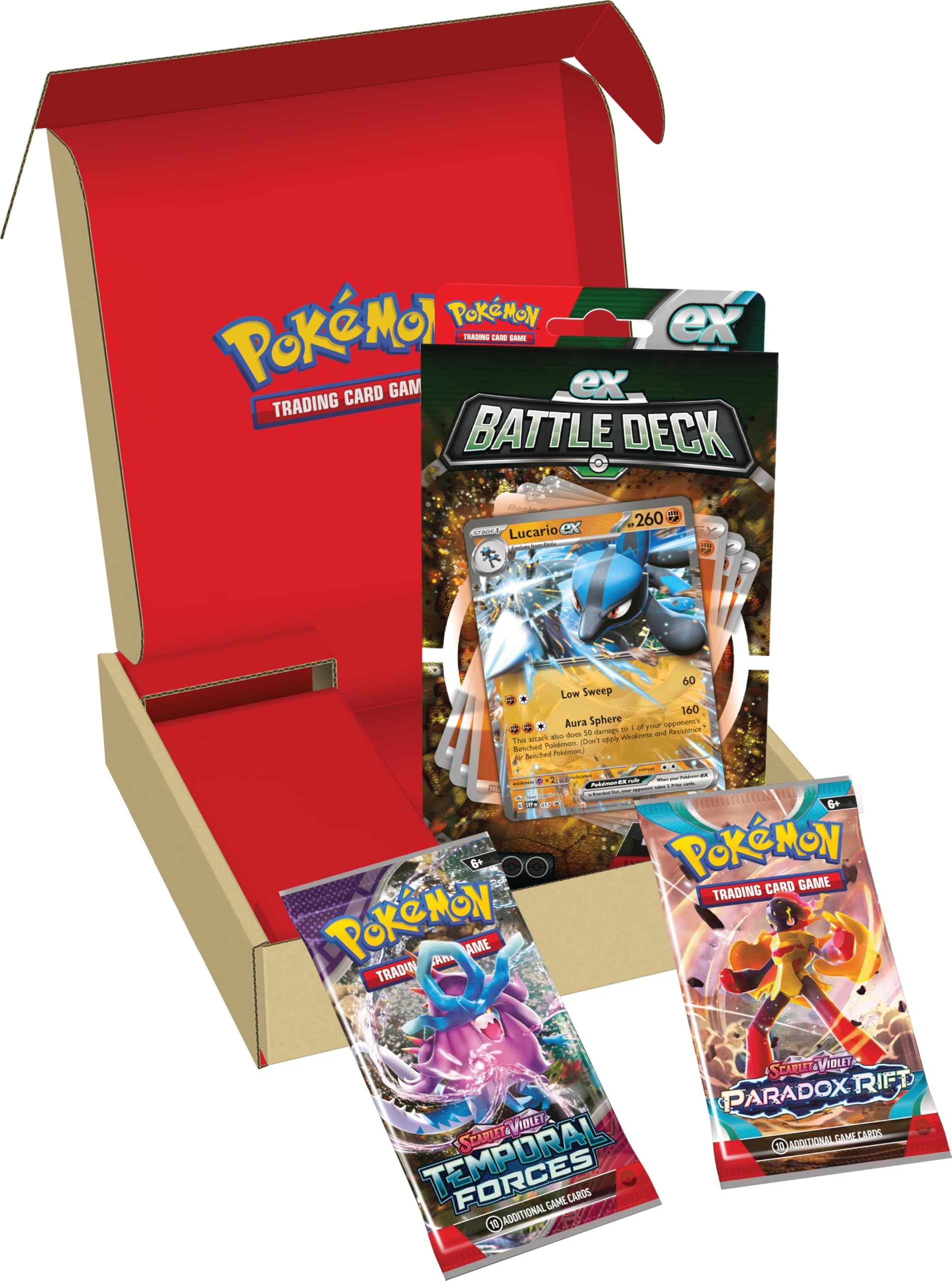 Pokémon TCG: Lucario ex Battle Deck & 2 Booster Bundle (Ready-to-Play 60-Card Deck)