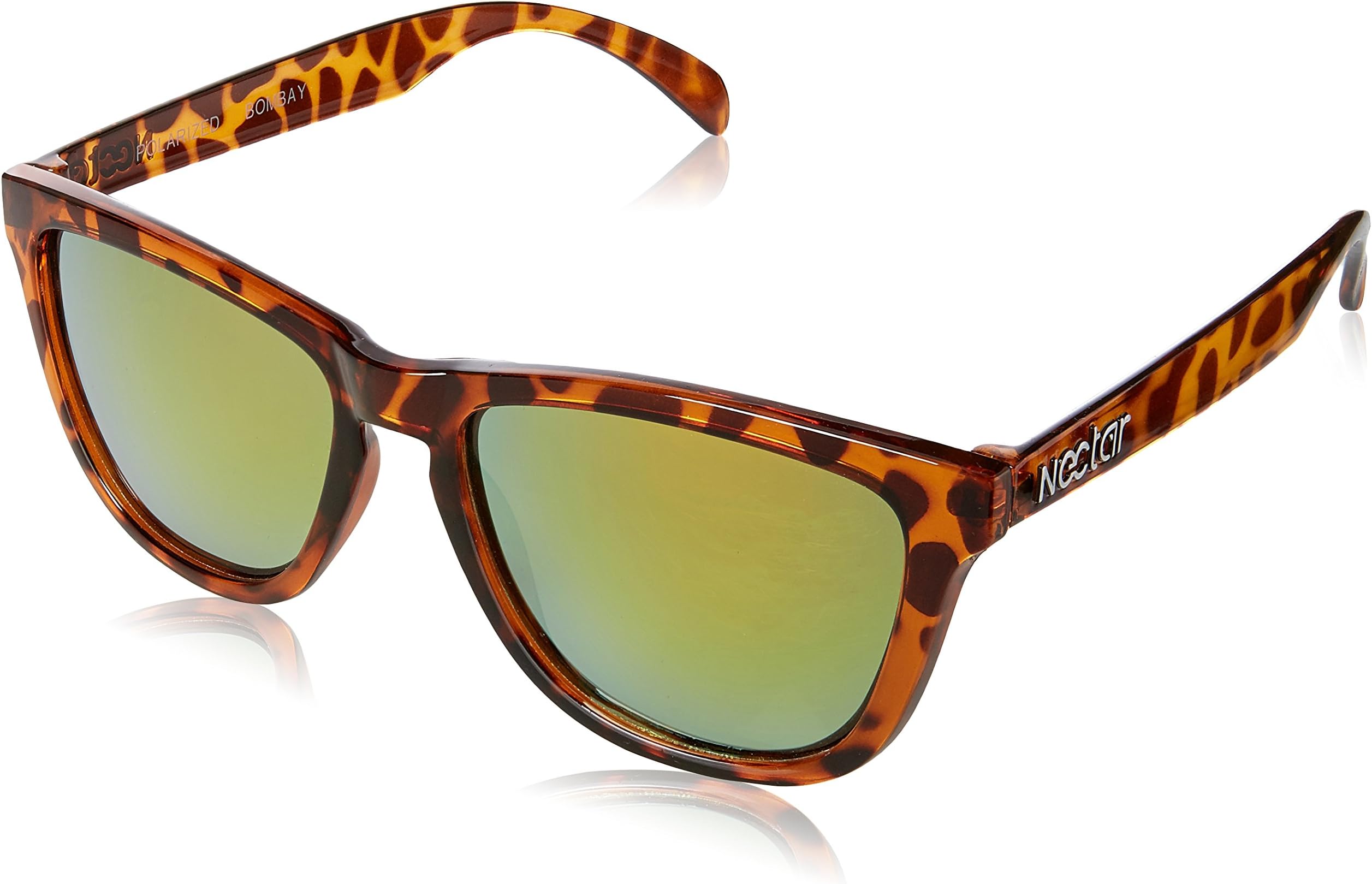 Nectar Sunglasses Bombay Sunglasses, Brown Tortoise Frame/Orange Lens