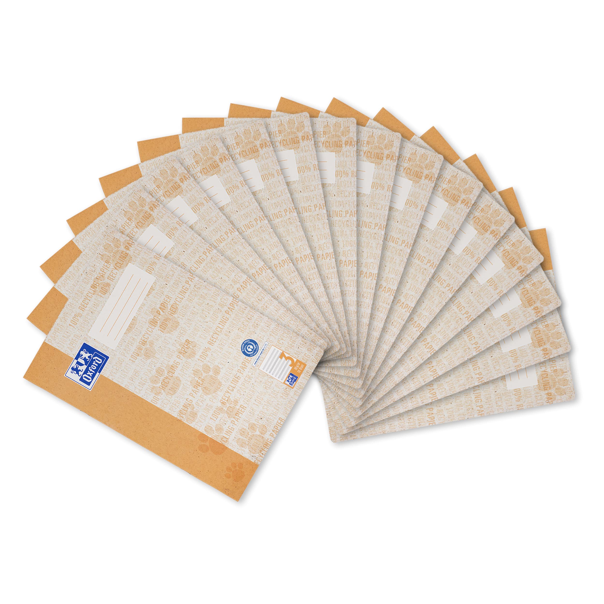 Oxford Exercise Book A4 Recycled 16 Sheets Line Style 3 Ruled Pack of 15