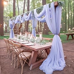 PARTISKY Wedding Arch Draping Fabric,1 Panel 18FT