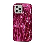 Caseative for iPhone 12 Pro Max Case,Pleated Water