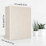 Vienrose Linen Photo Album 6x4 100 Pockets Beige 17x13x5.6 cm view 2