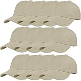 TZ Promise 12 Pack Wholesale Unisex Plain Solid Color Adjustable Baseball Caps Hats