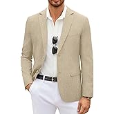 COOFANDY Men's Casual Blazer Lightweight Unlined Sport Coat Regular Fit Two Button Suit Jacket