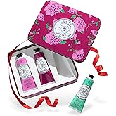 La Chatelaine Hand Cream Gift Set for Women, Hand Lotion for dry cracked hands, Travel Size, Natural Hand Cream Made in France with Organic Shea Butter (Cherry Almond, Wild Fig, & Gardenia) 3 x 1 fl