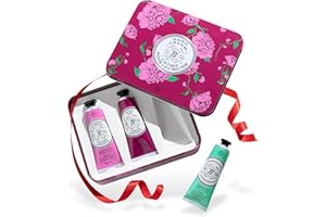 La Chatelaine Hand Cream Gift Set for Women, Ready-To-Gift Hand Lotion, Travel Size, Natural Hand Cream Made in France with 20% Organic Shea Butter (Cherry Almond, Wild Fig, & Gardenia) 3 x 1 fl