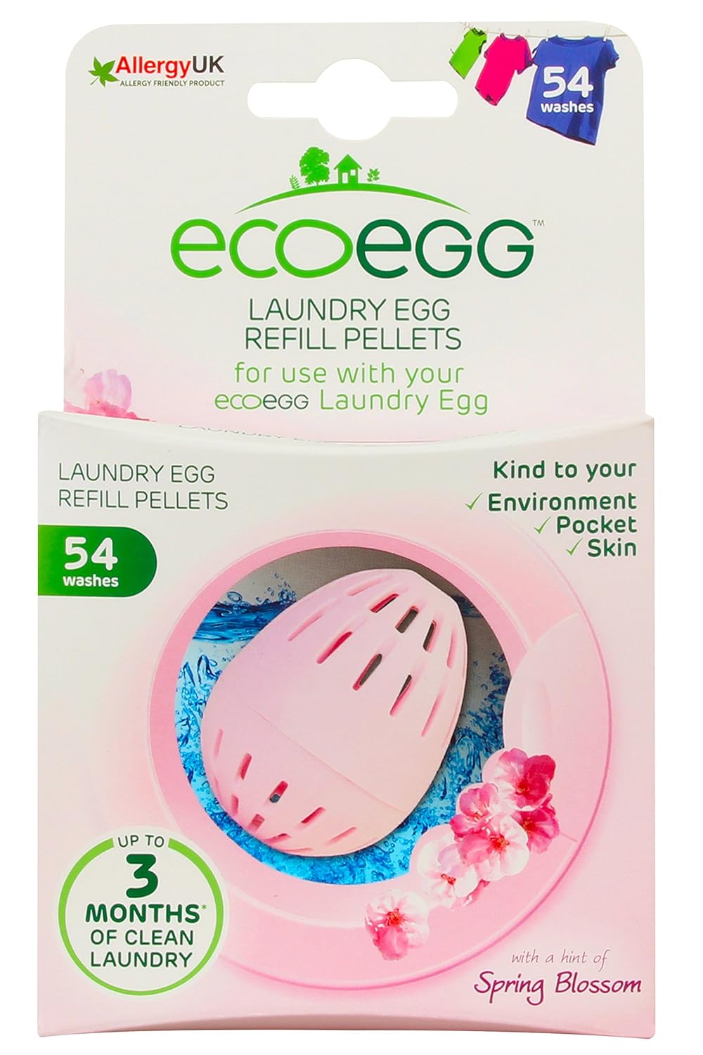 Ecoegg Laundry Egg Refill Pellets (54 Washes) Spring Blossom Amazon