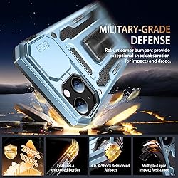 Goodon for iPhone 15 Plus Case with Sliding Camera
