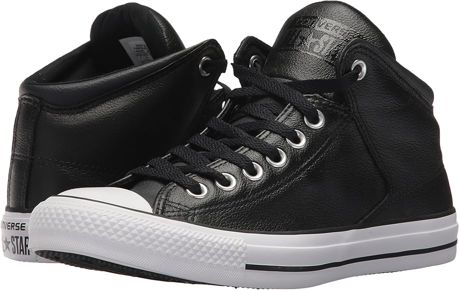 converse men's street leather high top sneaker