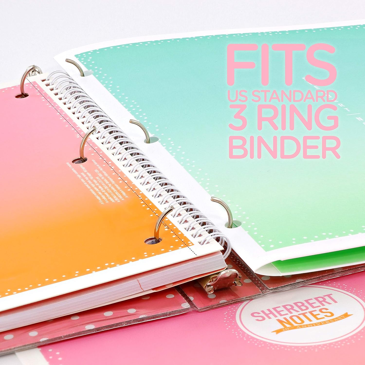 Uniquely Designed 1 Subject Notebook 10.5 x 8.5 College Ruled Paper Board Cover 80 Sheets Perfect for Kids School, Collages, Office and Home Use Sherbert Design Pink & Green (2 Pack) Emraw : Office Products