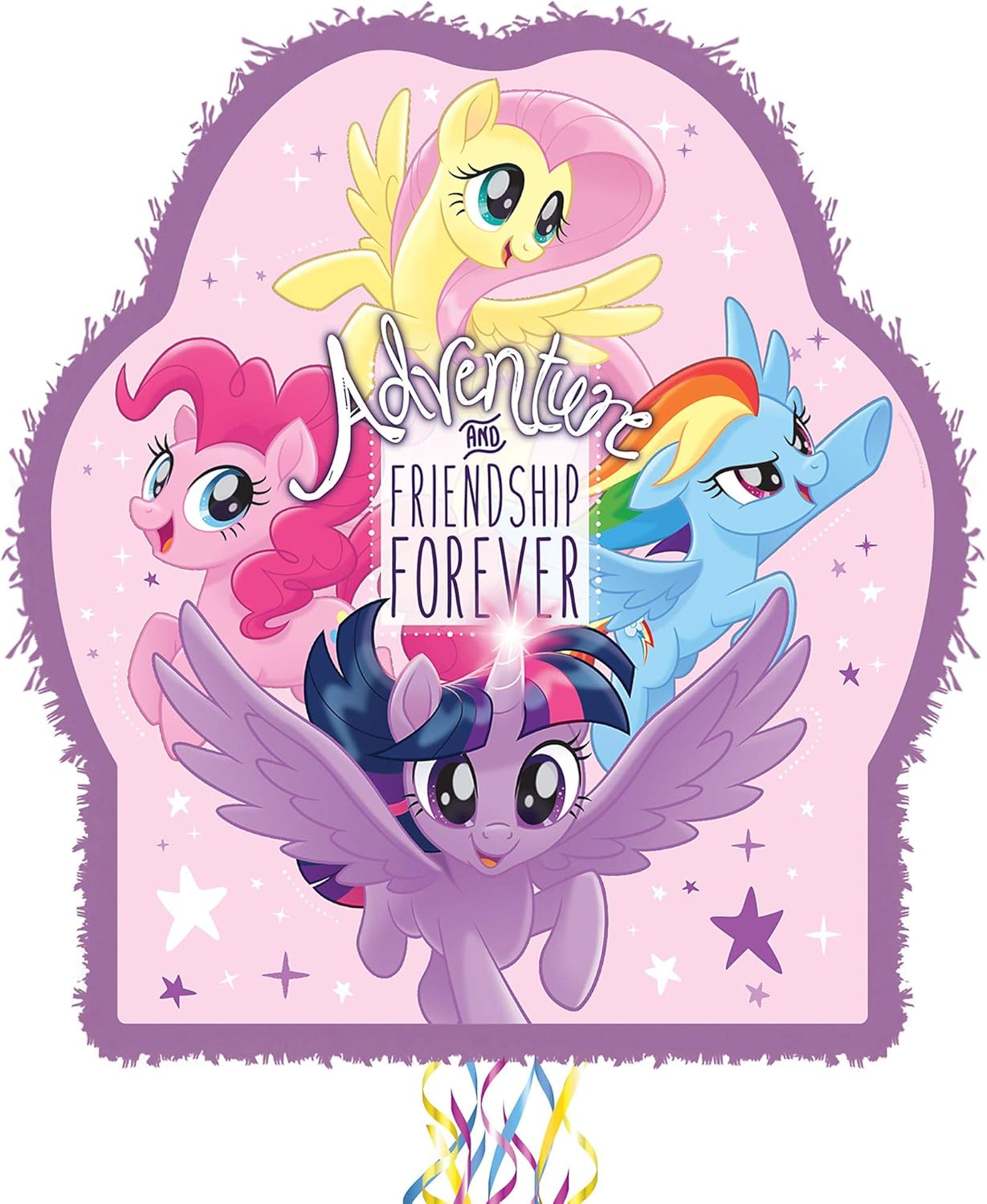 Ya Otta Pinata Pull String My Little Pony Pinata, Birthday Party Activities, 2lb Filler Capacity, 18 x 3 x 21 1/2 Inches