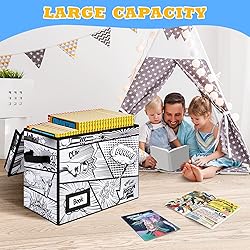 REDSHELL Comic Book Storage Box with Attached