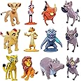 CNIUETYR The Lion King Animal Doll Commemorative Set, Warthog&Spotted Hyena Toys, Home Party Cake Animal Decoration PVC Model (2.0 inch/12 Piece)