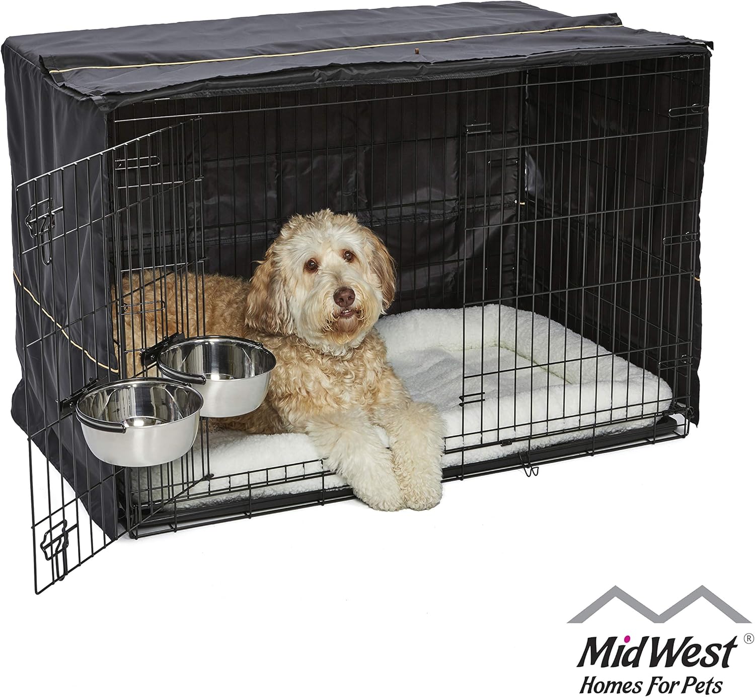 iCrate Dog Crate Starter Kit 48Inch Dog Crate Kit Ideal