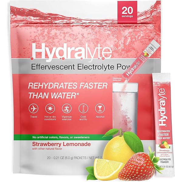 Hydralyte Electrolyte Powder Packets Variety Flavor Hydration Packets