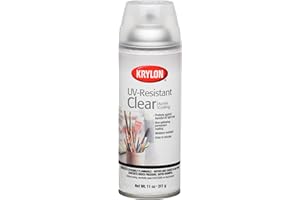Krylon K01305 Gallery Series Artist and Clear Coatings Aerosol, 11-Ounce, UV-Resistant Clear Gloss