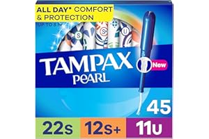 Tampax Pearl Tampons Multipack, with LeakGuard Braid, Super/Super Plus/Ultra Absorbency, Up to 100% Leak and Odor Free Protec