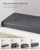 SONGMICS MAZIE Collection Storage Ottoman Bench 110 cm Slate Grey LSF070G20 view 6