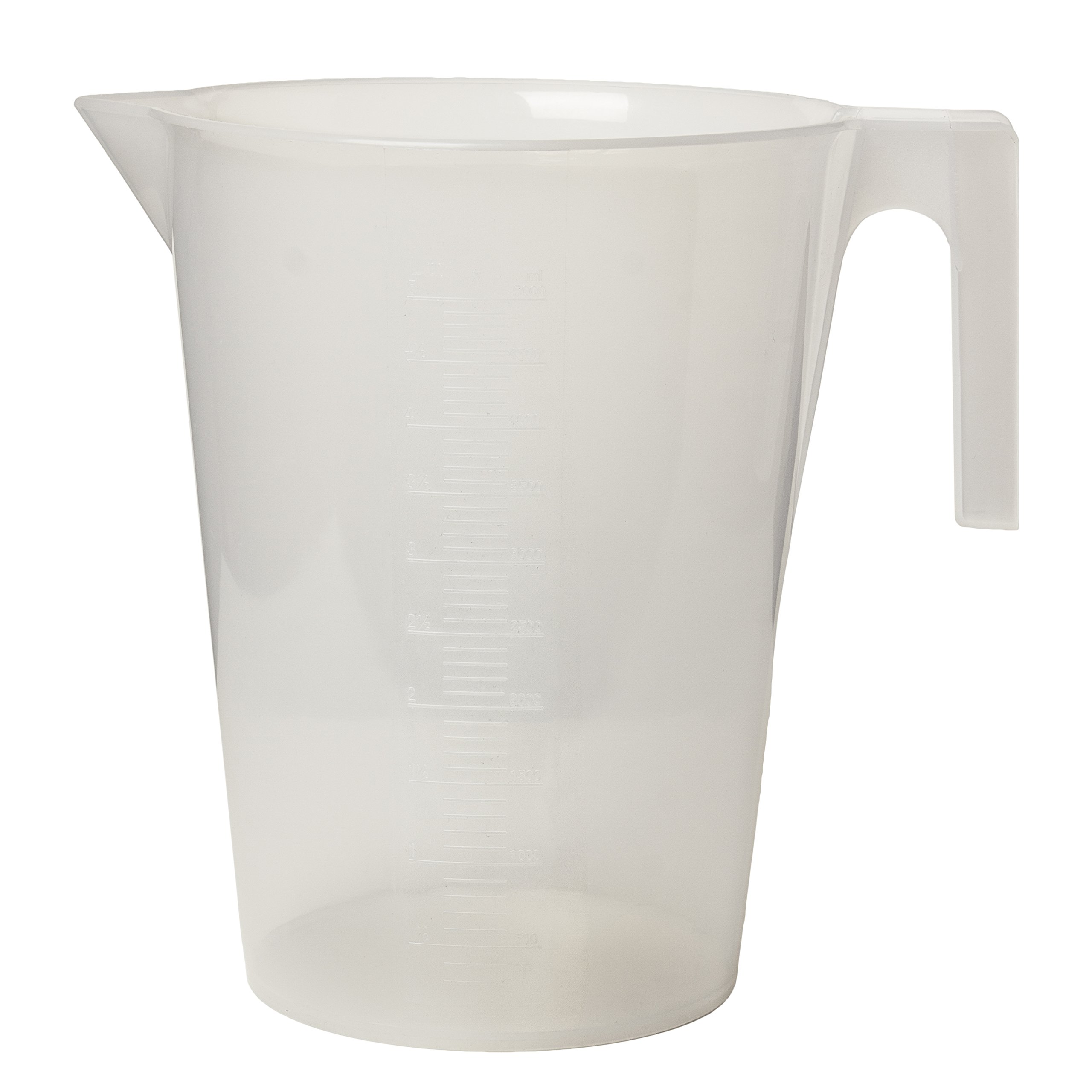 Bel-Art Tall Form 5000ml Polypropylene Graduated Pitcher; 100ml Graduation (F28994-0000)