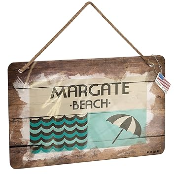 Amazon Com Neonblond Metal Sign Us Beaches Vacation Margate Beach