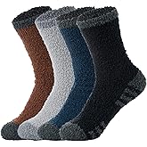 Century Star Fuzzy Socks Cozy Fluffy Warm Socks for Men Super Soft Winter Indoors Home Sleeping Christmas Socks