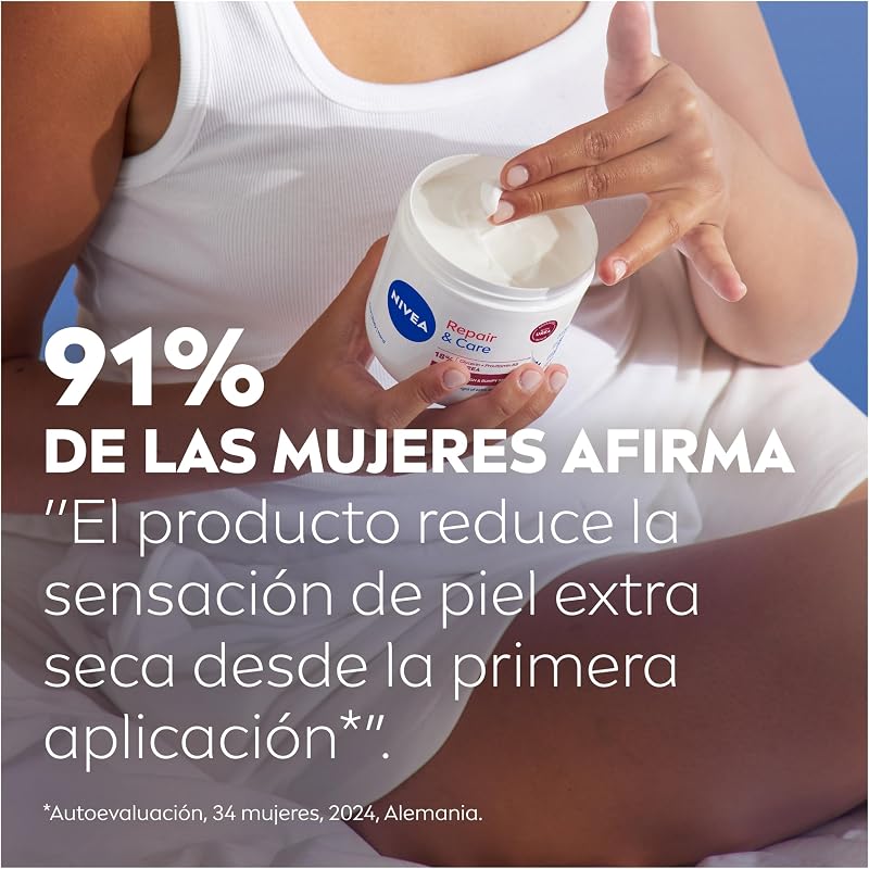 Repara & Cuida Crema hidratante corporal, facial y para manos (1 x 400 ml), crema hidratante con glicerina y urea, 72 h de hidratación para piel extra seca y áspera — foto 5 de 8
