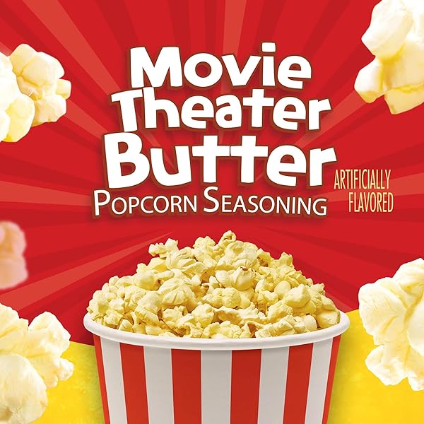 ORVILLE REDENBACHER’S POPCORN SEASONING, MOVIE THEATER BUTTER FLAVOR, 2.4 OZ.