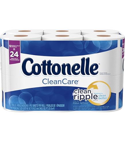 Amazon.com: Cottonelle 12456PK Ultra Soft Bath Tissue, 1-Ply, 165
