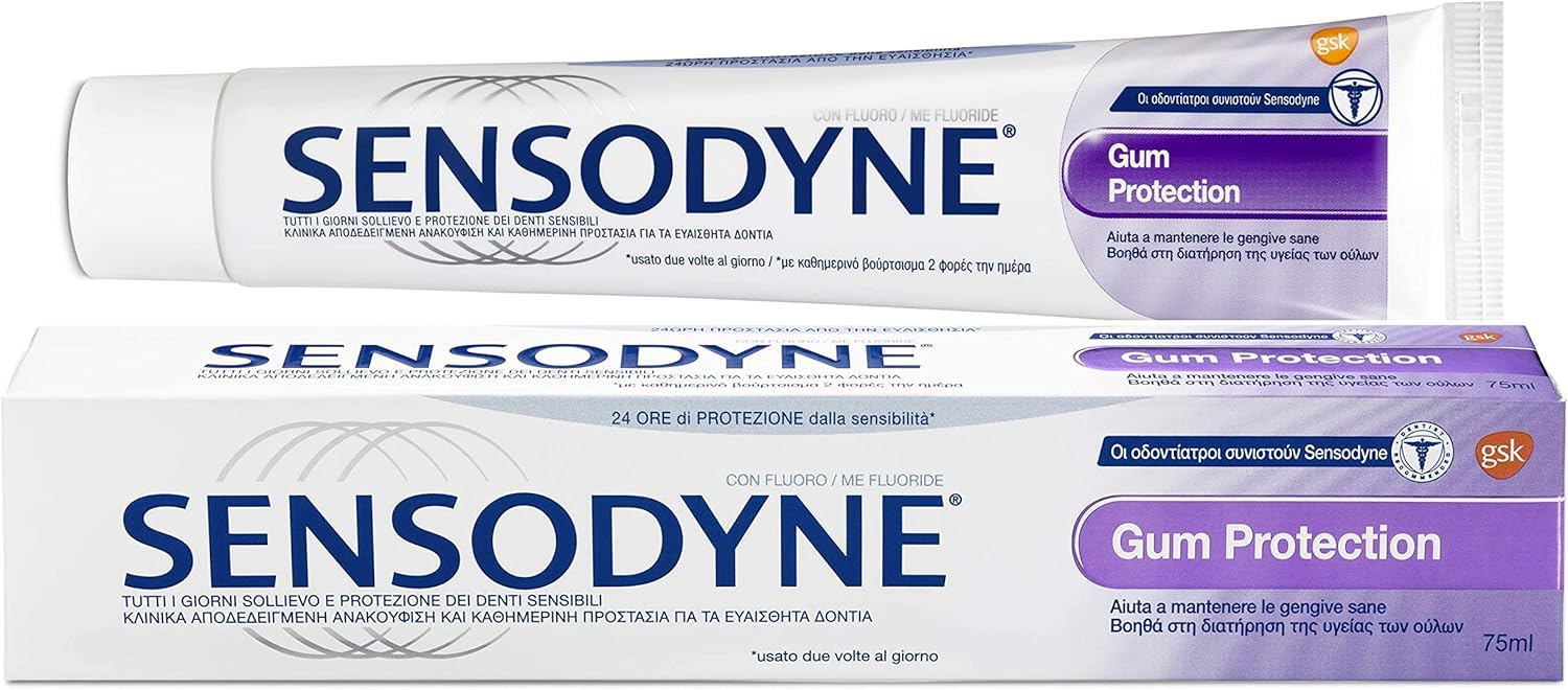 Sensodyne Gum Protection Sensitive Toothpaste, 75ml (Pack of 2) Amazon