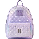 Loungefly BTS Logo Iridescent Purple Mini Backpack