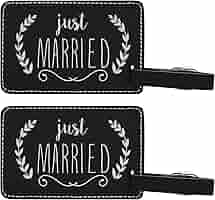 husband and wife luggage tags