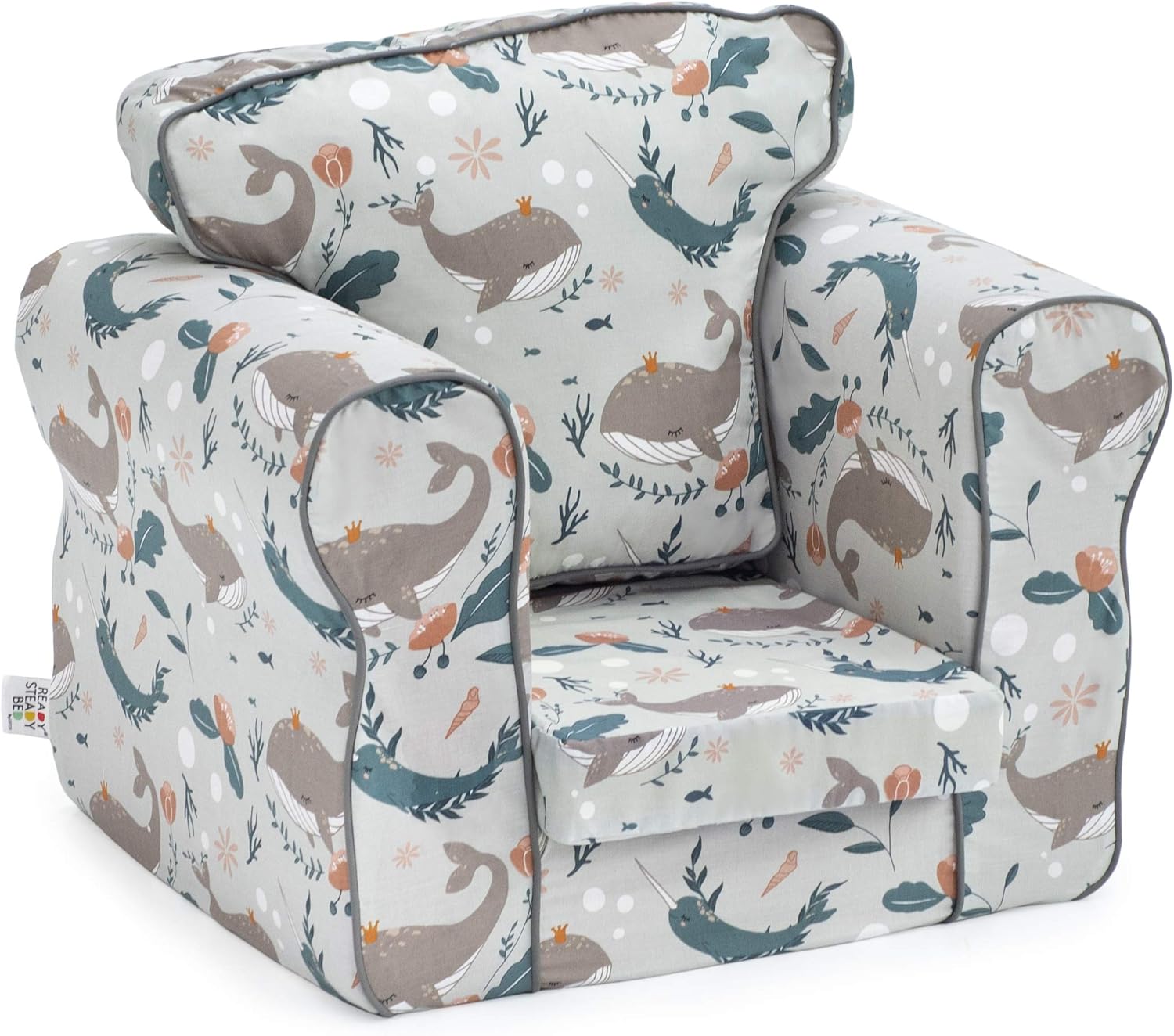 Ready Steady Bed Upholstered Kids Toddler Armchair Comfy Children