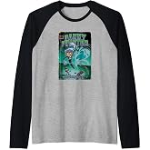 Danny Phantom Ghost Hunter Distressed Comic Book Cover Raglan Baseball Tee