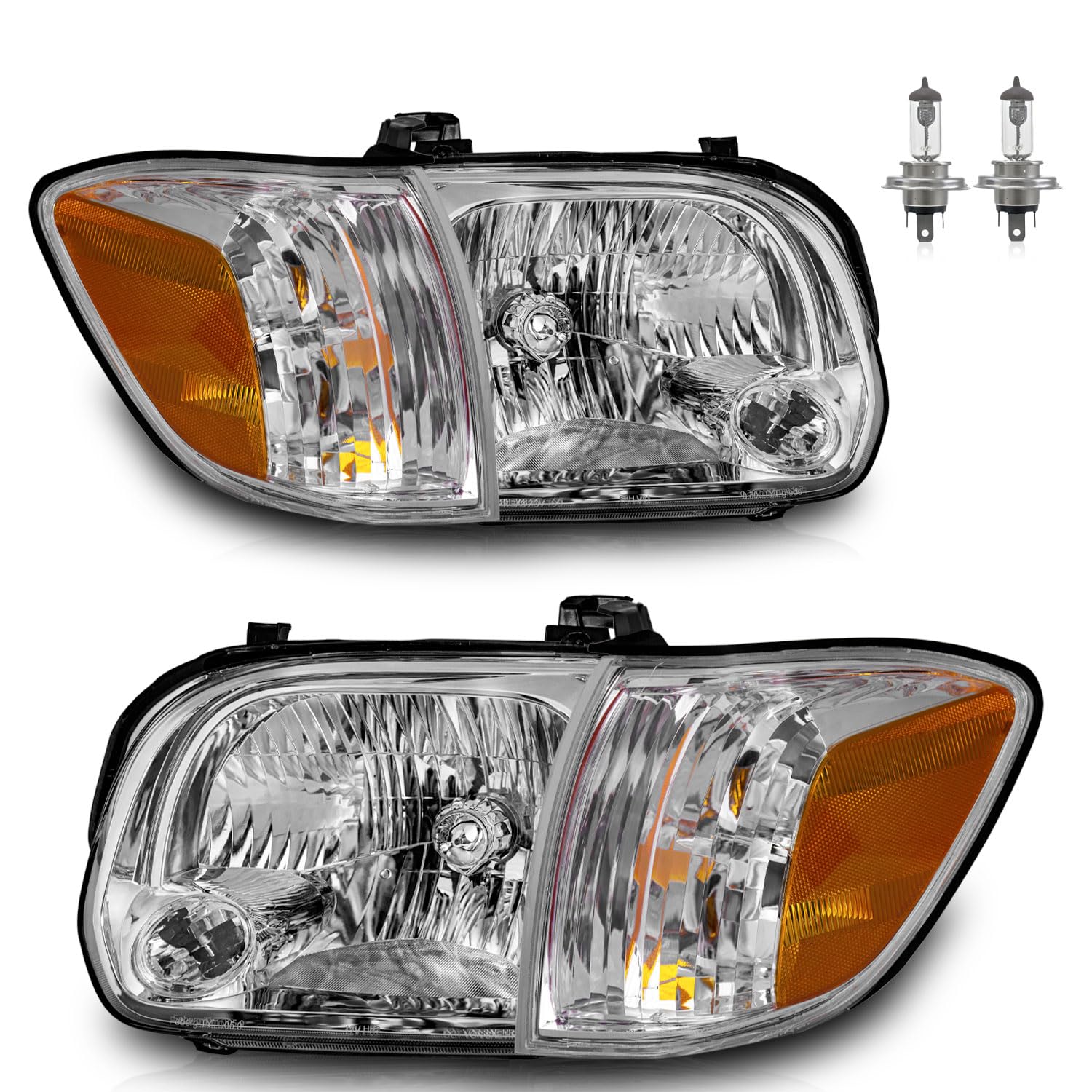 Photo 1 of Vizotae Headlights for 2005 2006 Toyota Tundra Double/Crew Cab (ONLY fit 4 full size doors) and 2005-2007 Sequoia, High/Low Beam W/Bulbs, Driver & Passenger Side