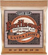 Ernie Ball Earthwood Extra Light Phosphor Bronze Acoustic Strings 10-50
