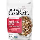 Purely Elizabeth Ancient Grain Granola, Certified Gluten-free, Vegan &amp; Non-GMO | Coconut Sugar | Delicious Healthy Snack | Cranberry Pecan | 12oz