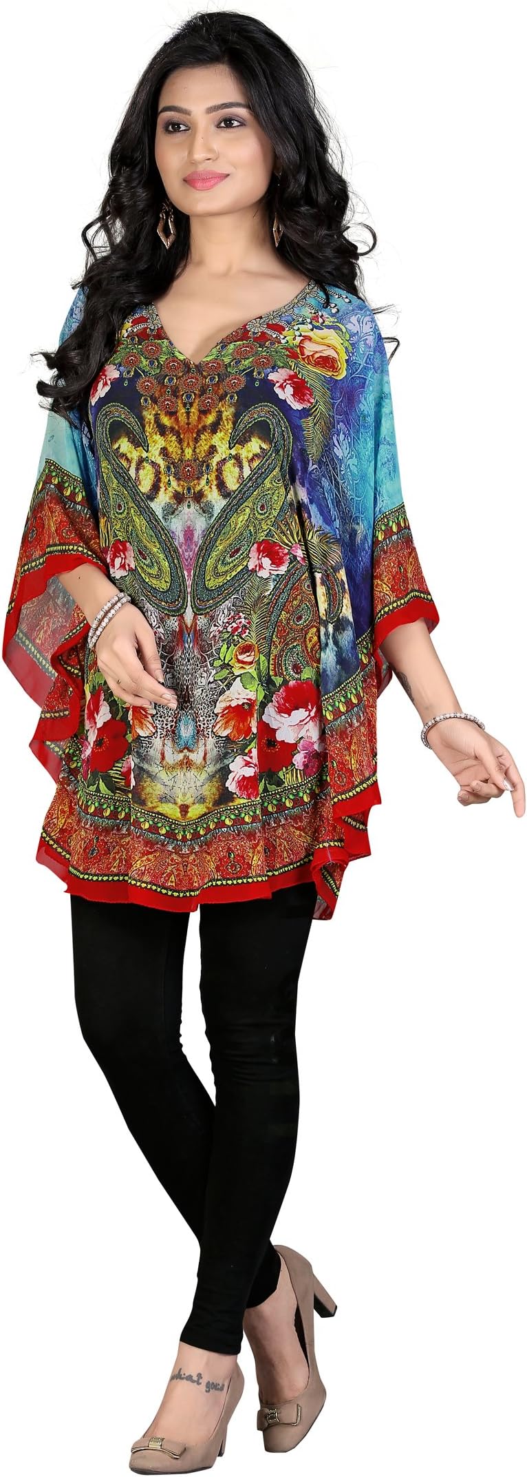 High Street Fashion Style Women's Poly Georgette kaftan