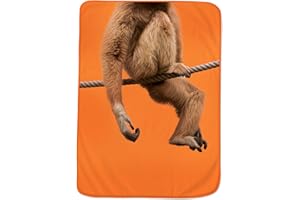 GENUINE FRED Fred & Friends HOWLIGANS Exotic PET Blanket, Monkey Print