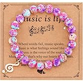 AHAETH Gifts for Music Teachers Lovers Women Producers Adults Musicians Birthday Music Note Bracelet