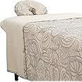 ForPro Premium Designer Flannel 3-Piece Massage Sheet Set, Island Tranquility, for Massage Tables, Includes Massage Flat Sheet, Fitted Sheet and Fitted Face Rest Cover, Natural