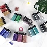 Renfio Ultra Fine Glitter Powder Deep Ocean 50g Resin Flakes for Crafts view 5
