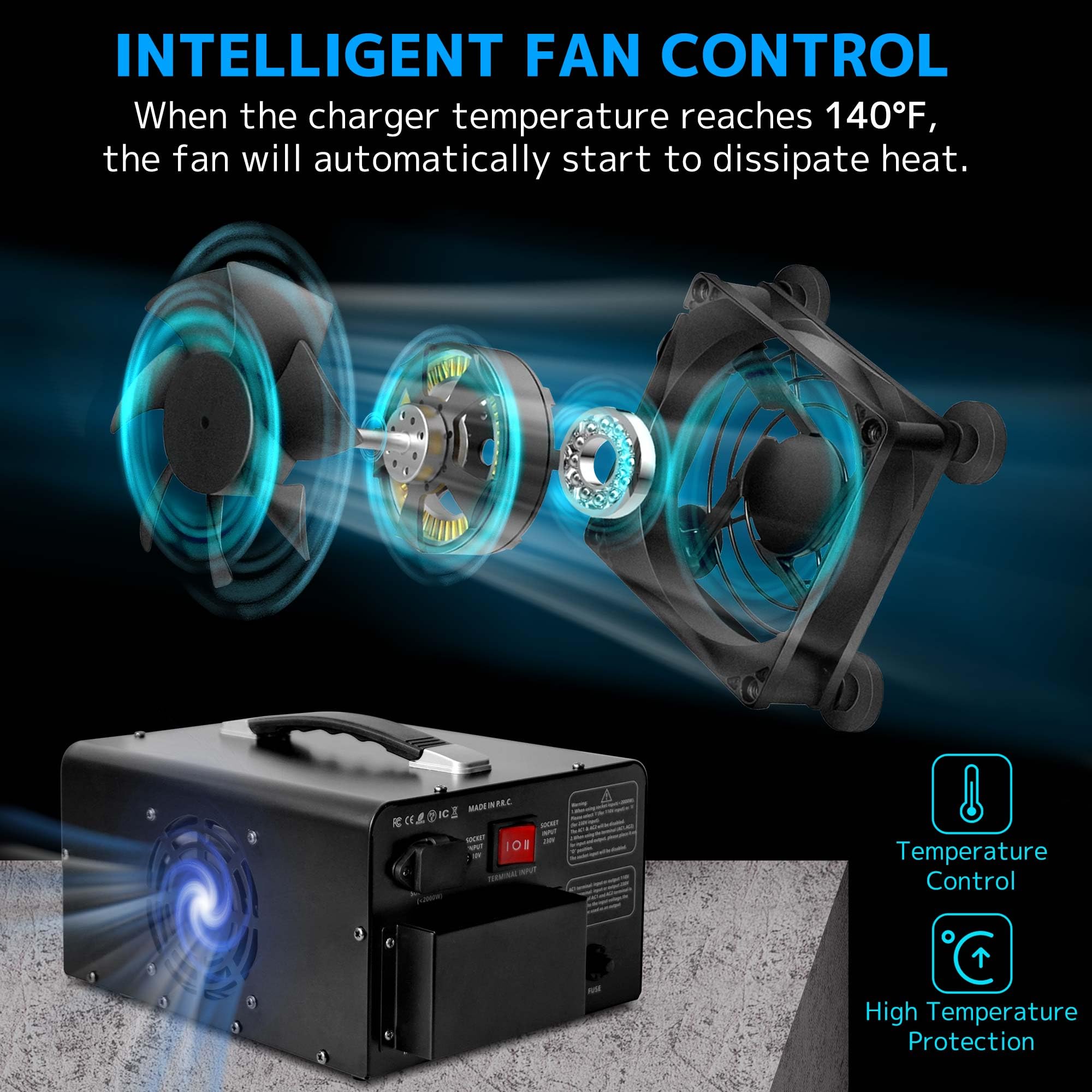 Yinleader 5000W PRO Voltage Transformer Converter Step Up/Down AC 110V/120V to 220V/240V or 220V/240V to 110V/120V Power Converter w/US Standard Power Cord,Circuit Breaker Protection