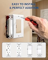 DEWENWILS Metal Wall Plates, UL Listed, Decorator
