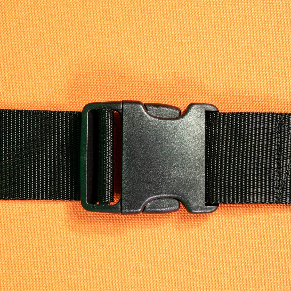 LINE2design Medical Emergency Flat Folding Portable Stretcher with Two Steel Bars - EMT Backboard Ambulance Stretcher Lightweight Heavy Duty Travel Size Patient Transport - Orange