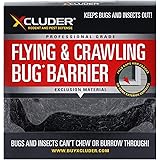 Xcluder Flying & Crawling Bug Barrier, 1" x 48" Stainless Steel Wool Roll, Non Corrosive and Anti-Rust Material Keeps Bugs an